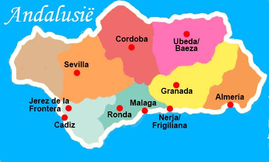 Rondreis Andalusië steden